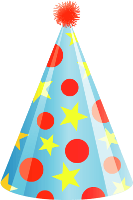 Birthday Candles Line Transparent Png - Birthday Hat Clipart Png (400x400), Png Download