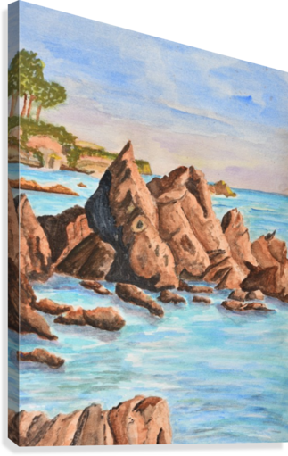 Squid Rock Canvas Print - Artist (323x511), Png Download