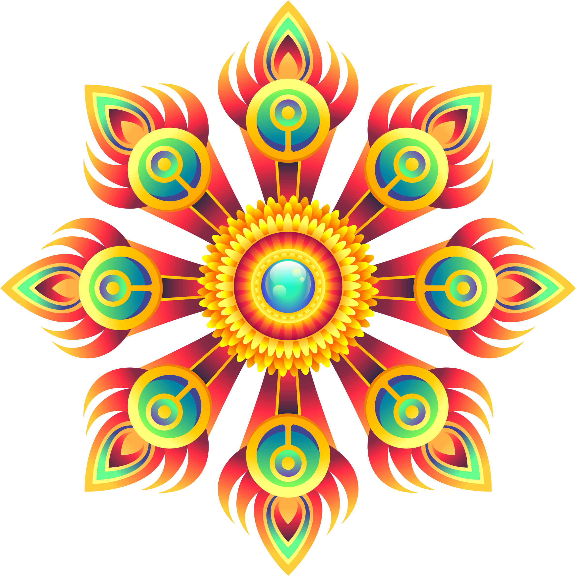 Design Png Picture - Desgin Elemnt Round Ornament (2400x2400), Png Download