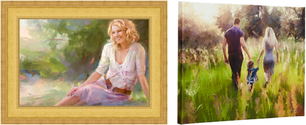 Lj Painted Moments - Painting (640x253), Png Download