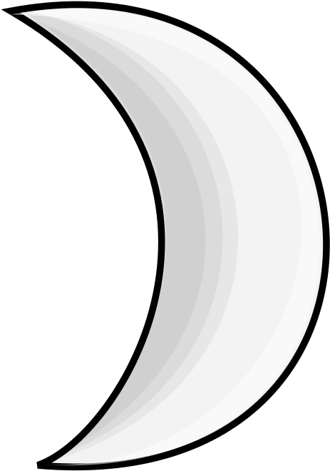Moon Clipart Silver - Moon Silver Clip Art (768x768), Png Download