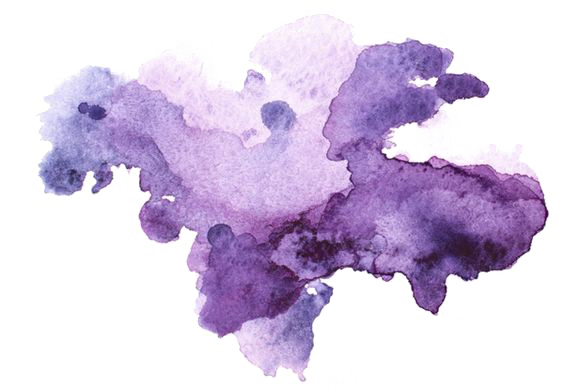 Abstract Watercolor Png Transparent Image - Purple Watercolour Splash Png (564x388), Png Download