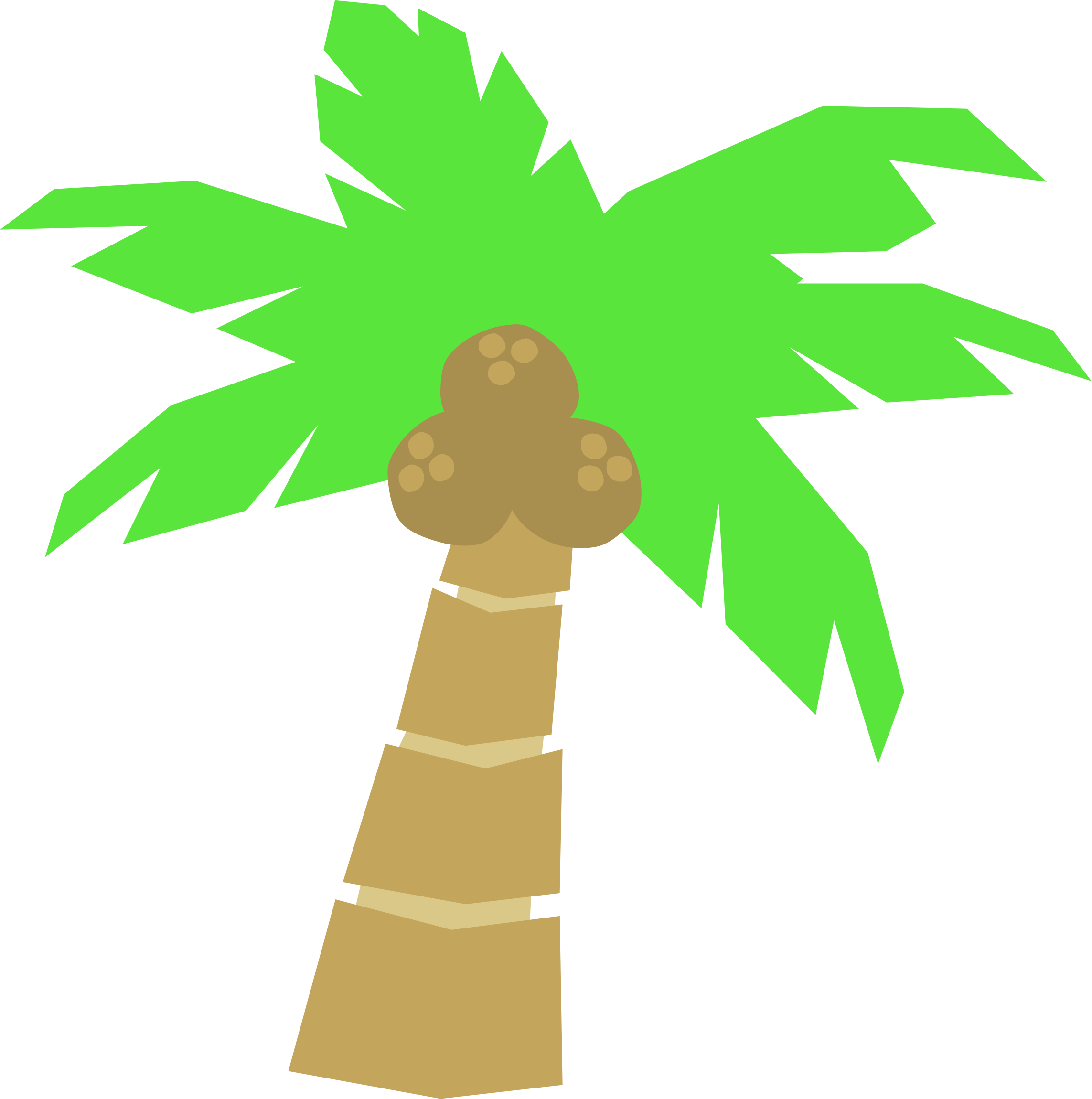 Trees Clip Art - Palm Tree Favicon (2286x2301), Png Download