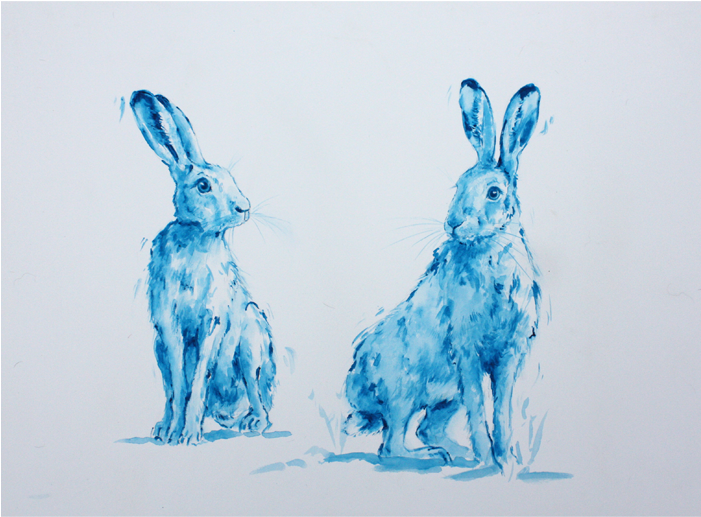 True Companion - Watercolor Painting (700x700), Png Download