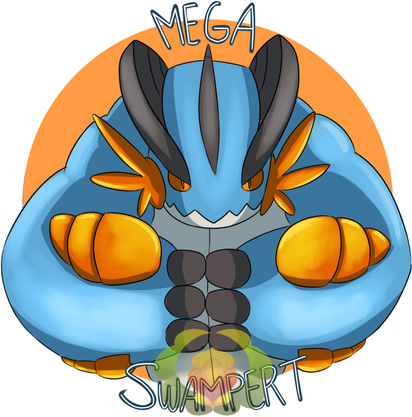 Pokemon] Mega Swampert By The Big Pumpkin Inc On Deviantart - Fruit (894x894), Png Download