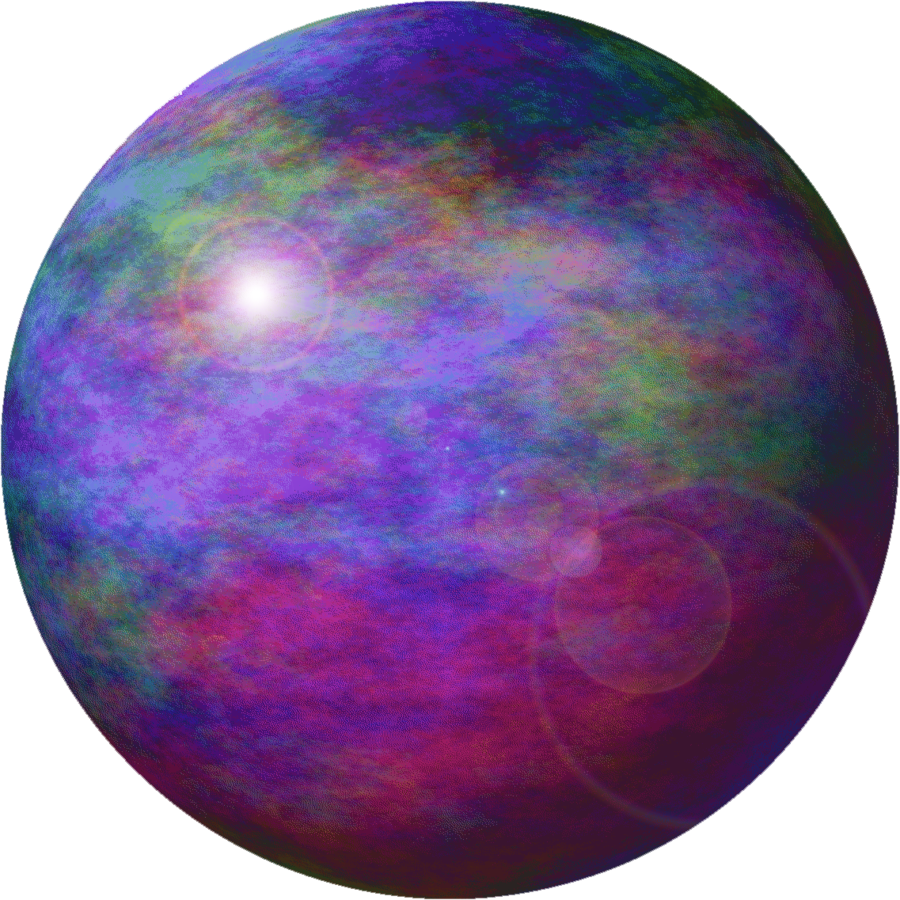 Rainbow Planet By Ravenmaddartwork-d2zat6u - Rainbow Planet Png (900x900), Png Download