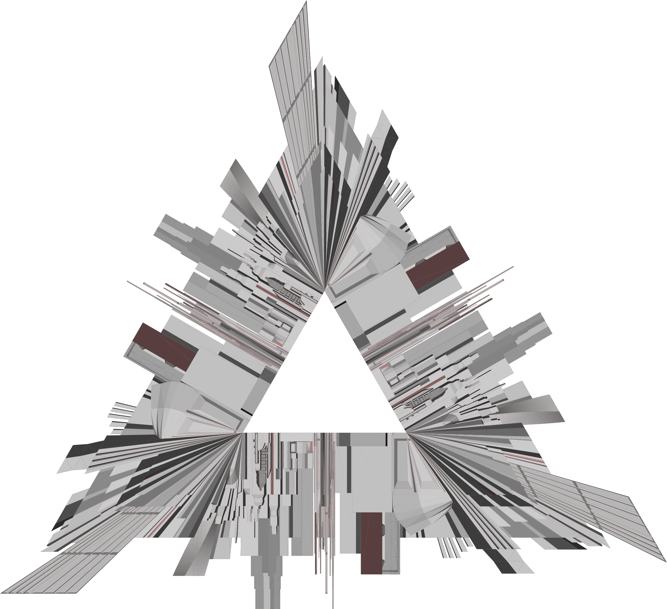 This Free Icons Png Design Of Chibi City Triangle (2302x2100), Png Download