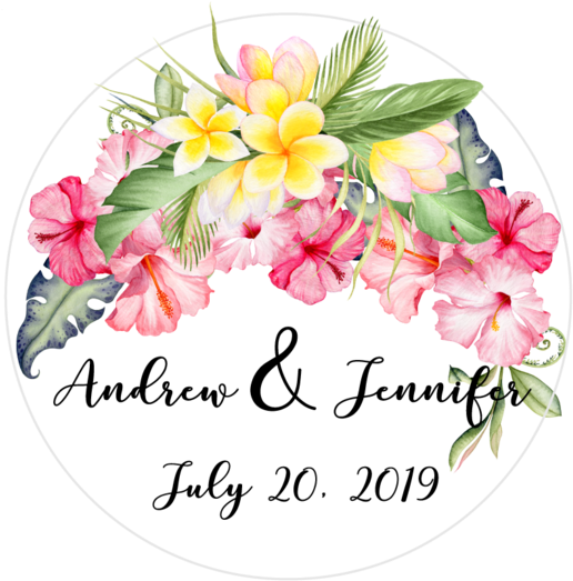 Hibiscus Design Features Stunning Hand Drawn Watercolor - Christmas Orchid (600x528), Png Download