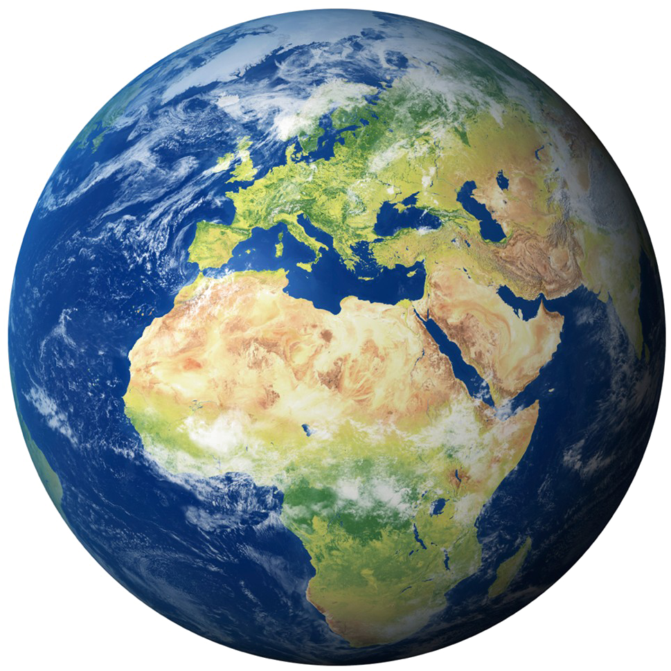 Planet Earth Free Png Image - Silver Plated 18" Chain And Pendant Necklace (1004x1004), Png Download