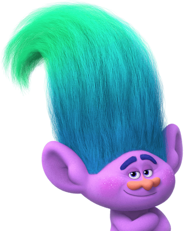 At The Movies - Trolls Branch (619x774), Png Download
