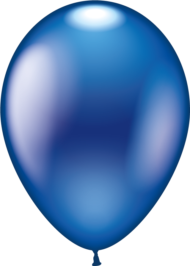 Clipart Balloon Dark Blue - Dark Blue Balloon Png (652x907), Png Download
