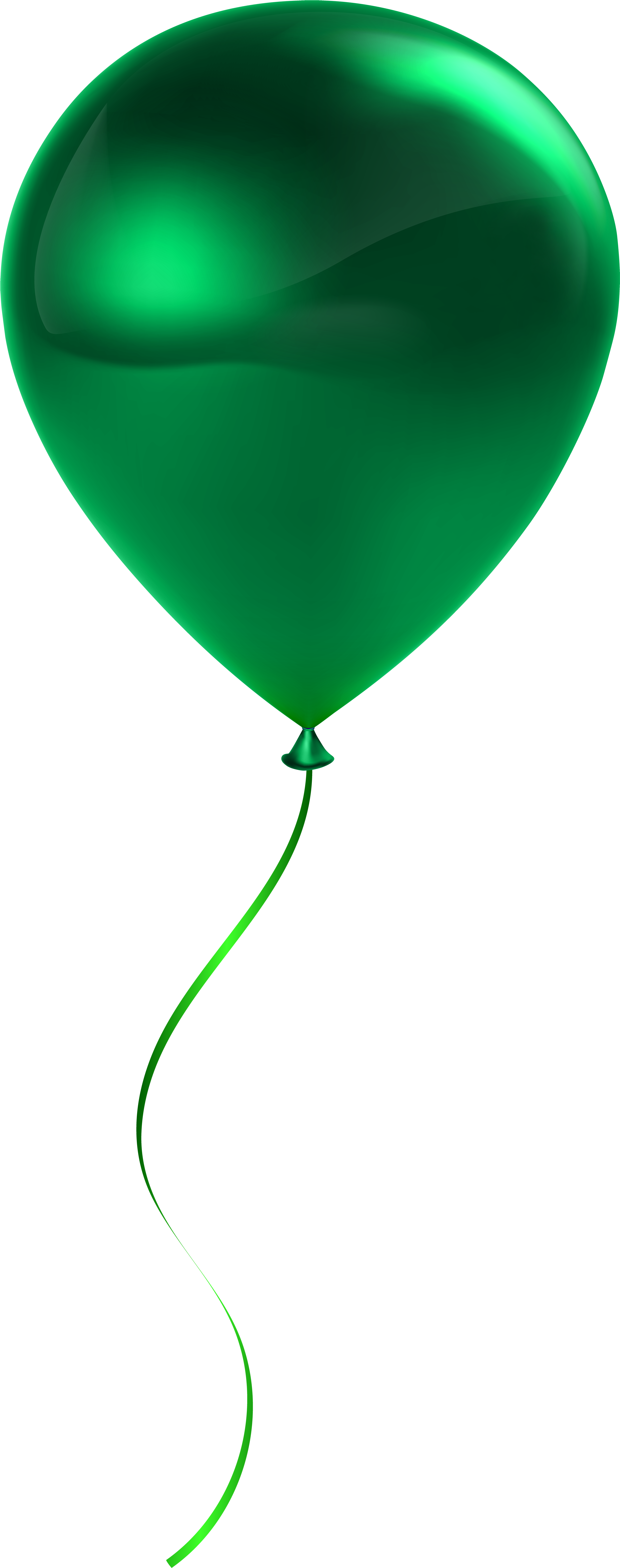 Green Balloon Clipart Collection Png Free - Green Balloon Png Free (3195x8000), Png Download