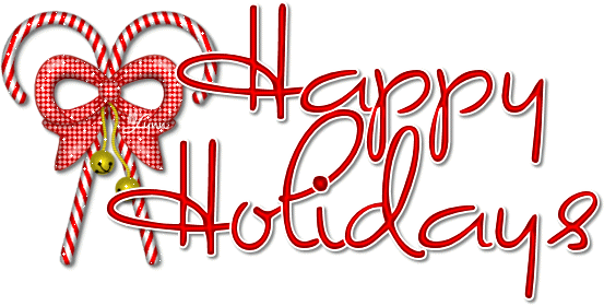 Happy Holidays Png Picture - Happy Holidays 2018 Gif (553x280), Png Download
