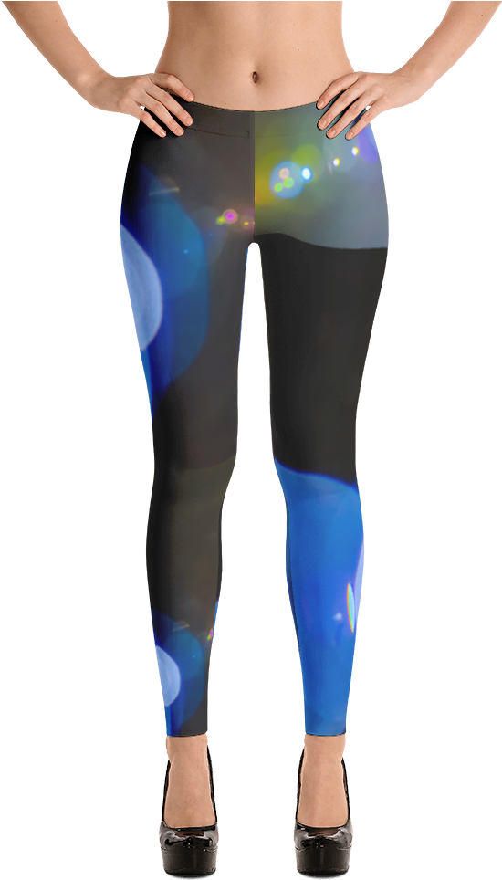 Lens Flare Leggings - Double Hooded Pied French Bulldog Puppy Leggings (1000x1000), Png Download