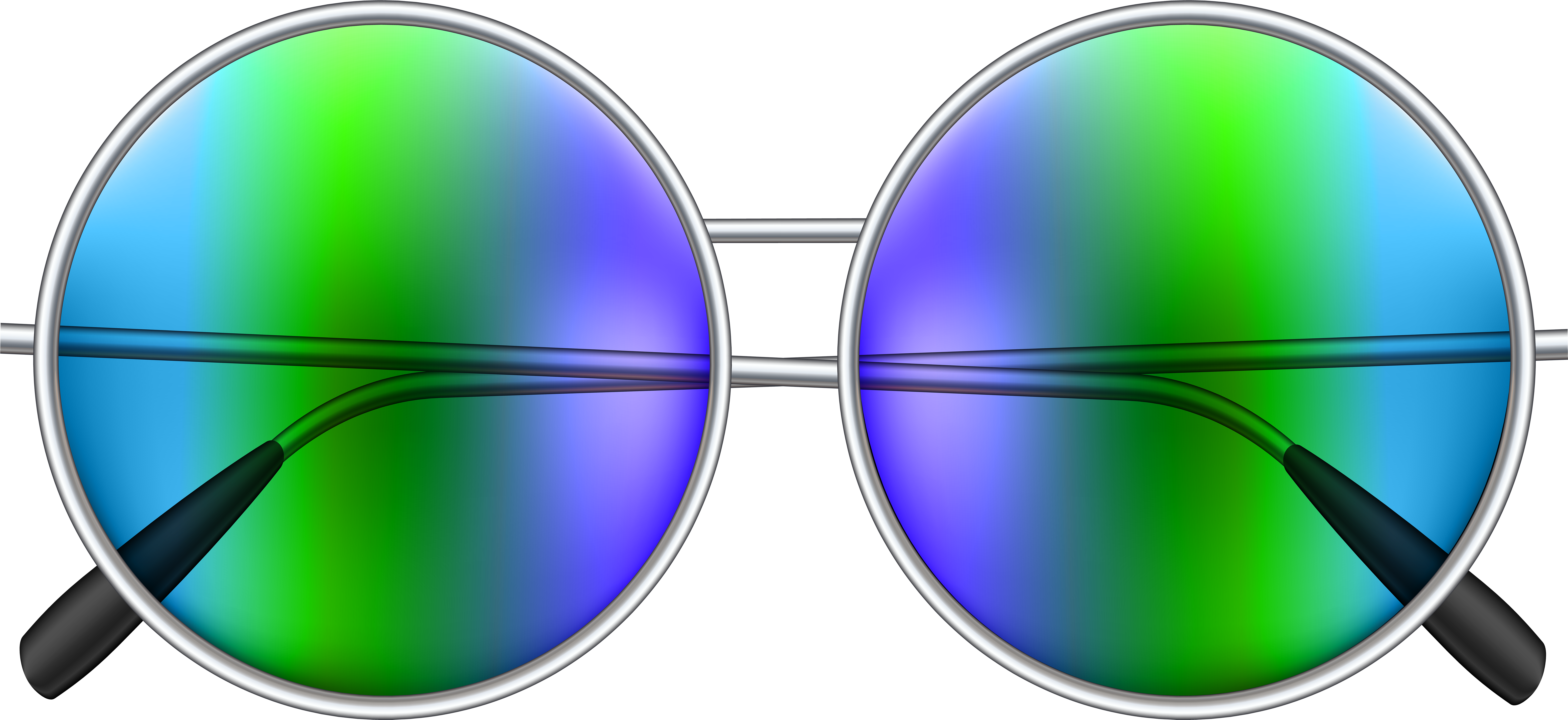 Hippie Sunglasses Png (8000x3735), Png Download