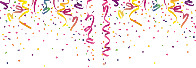 Happy Birthday Decoration - Happy New Year 2018 Confetti (400x400), Png Download