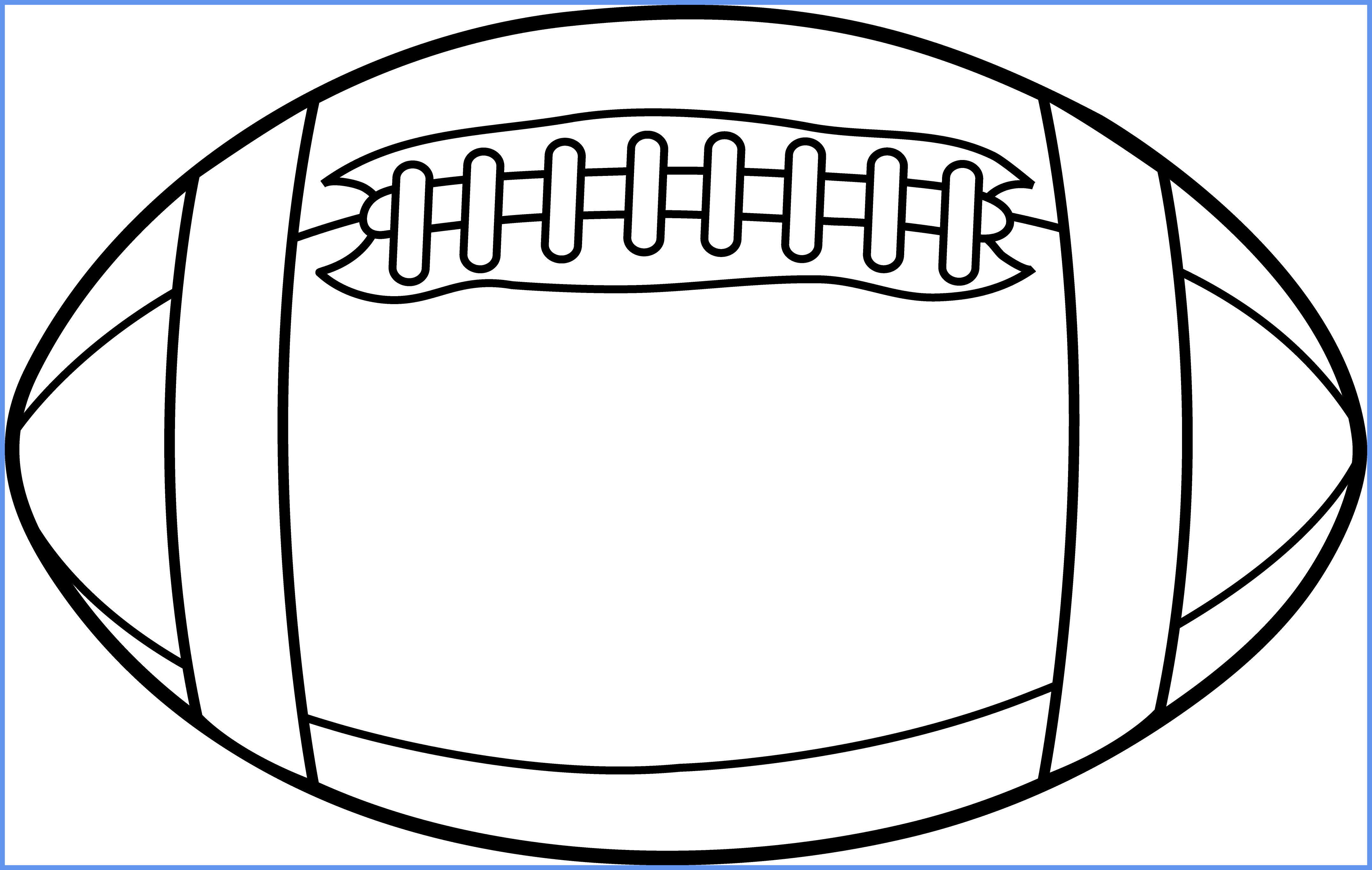 Marvelous Football Field Clipart Black And White Panda - Football Clipart Black And White (4311x2735), Png Download