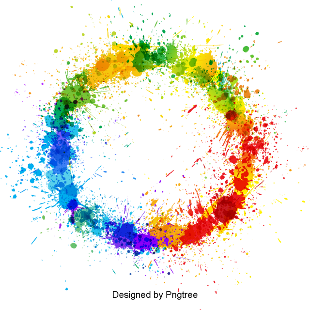 Flower, Flowers, Beautiful Flower, Floral, Beautiful - Color Splash Ring Png (640x640), Png Download