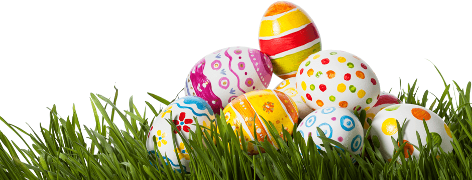 Easter Eggs In Grass Png - Transparent Easter Eggs Png (940x360), Png Download