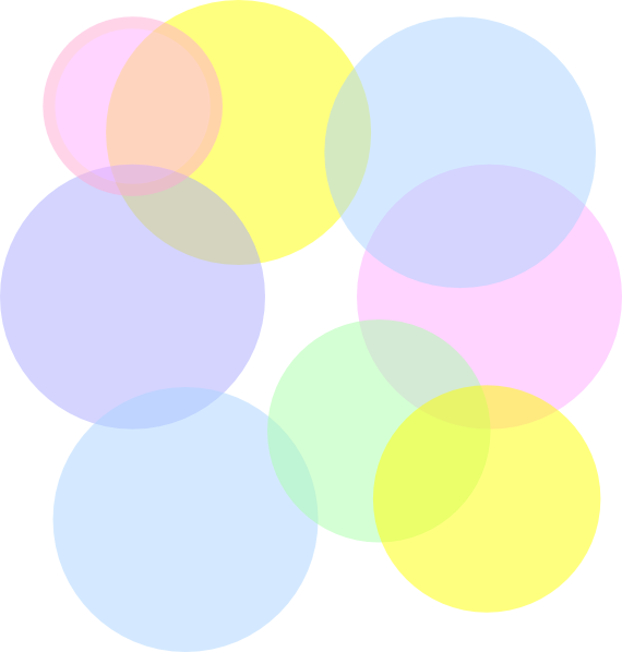 Pastel Clipart Colorful Bubble - Clip Art (570x598), Png Download