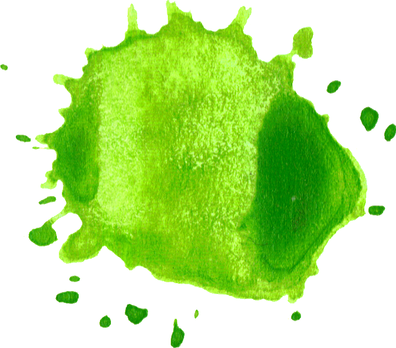 Free Download - Watercolor Green Splash Png (800x703), Png Download