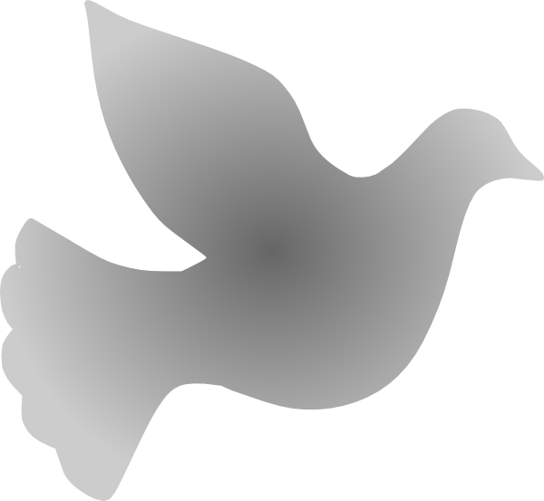 Dove Clipart Vector Png - Silver Cross Clip Art (600x553), Png Download