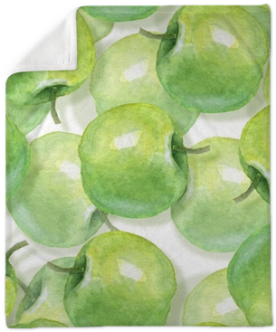 Watercolor Apples, Seamless Pattern - Watercolor Painting (400x400), Png Download