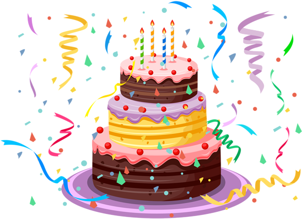 Birthday Cake Png (580x420), Png Download