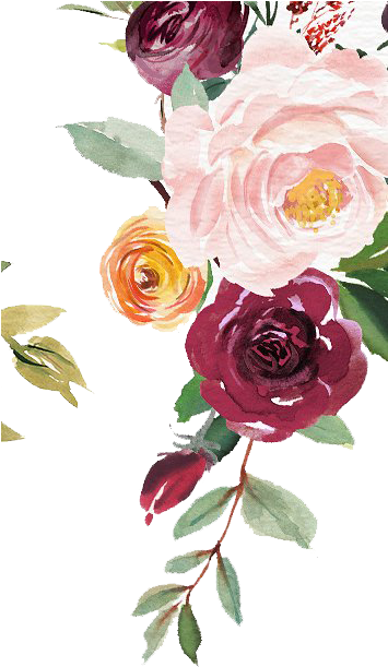 Jpg Library Download Free Watercolor Floral Clipart - Water Color Floral Vector Free (354x628), Png Download