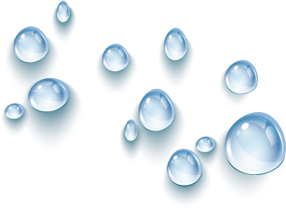 Water-droplets - Blue Water Drops Png (500x338), Png Download