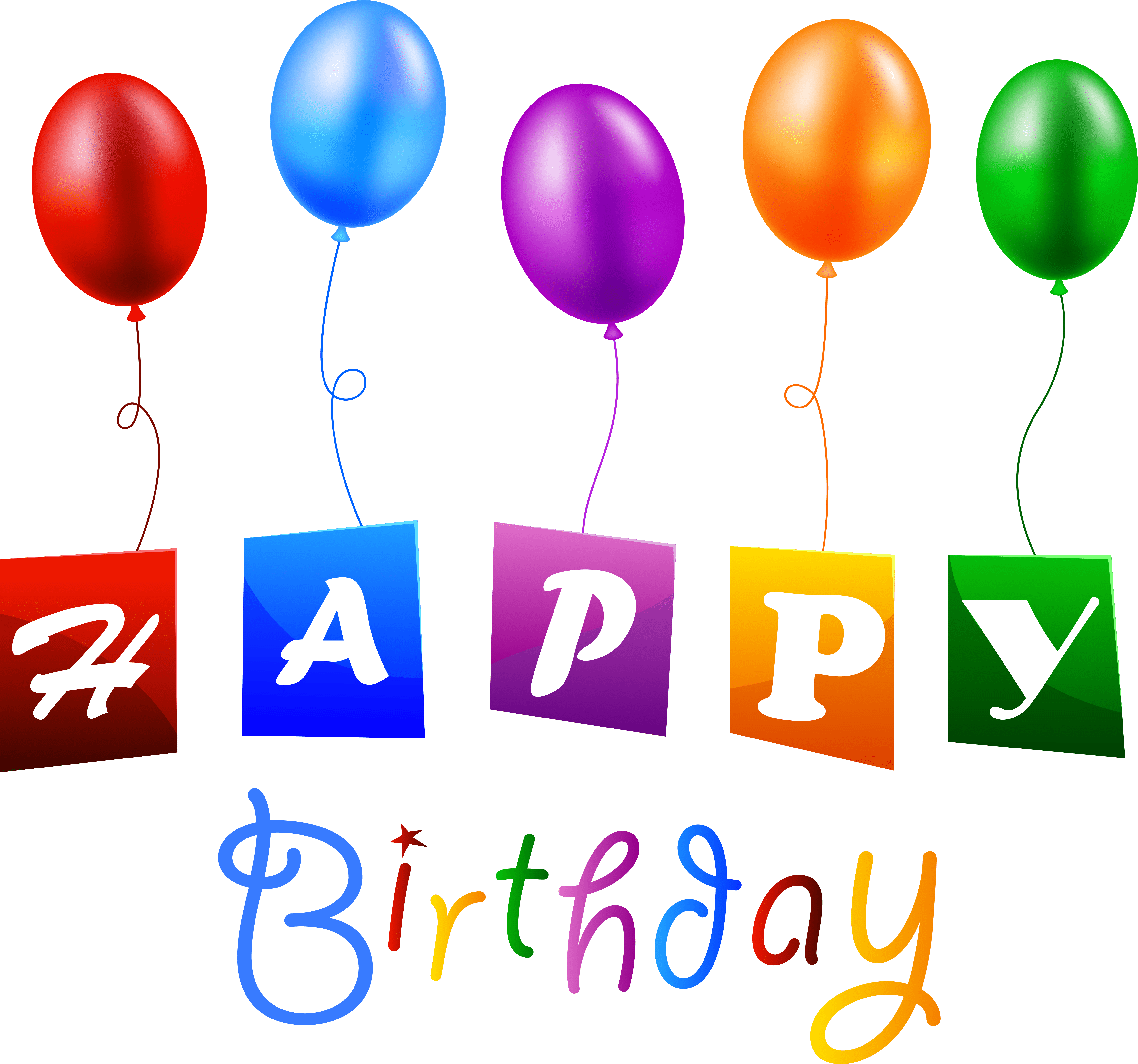 Happy Birthday Balloons Png Transpa Images All (5891x5507), Png Download