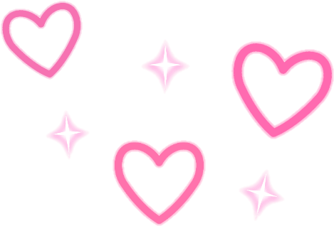Heart Hearts Sparkle Sparkles Pink Red White Kawaii - Heart (561x522), Png Download