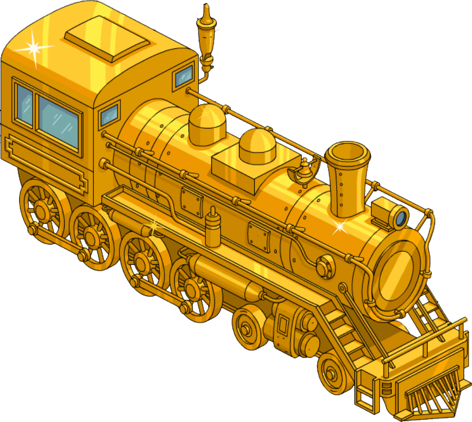 Golden Train - Simpson Tapped Out Golden Train (956x854), Png Download