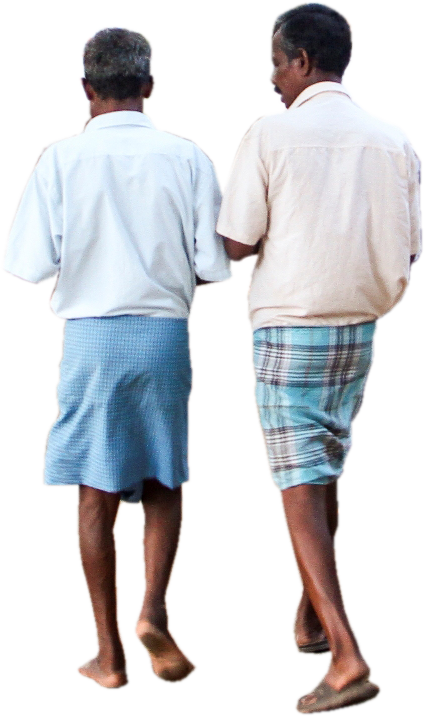 Man Men Guys Walking Back Group Friends Talking Informal - Humans Png Architectural Indian (424x716), Png Download