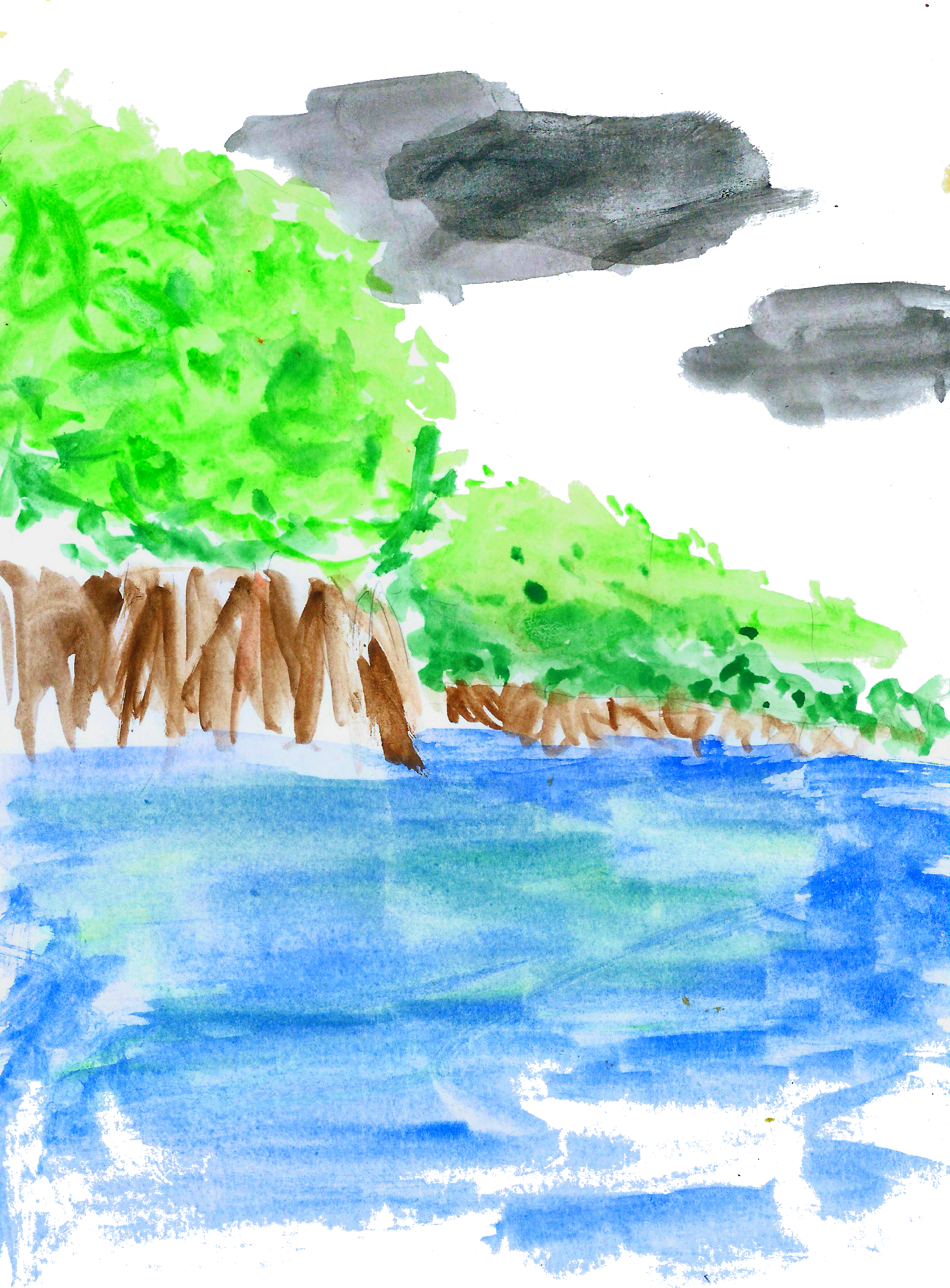 It Looked Very Nice And It Must've Been Cool Because - Watercolor Paint (1689x2289), Png Download