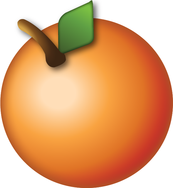 Clip Stock Free Download On Kathleenhalme Orange Emoji - Orange Emoji (640x640), Png Download