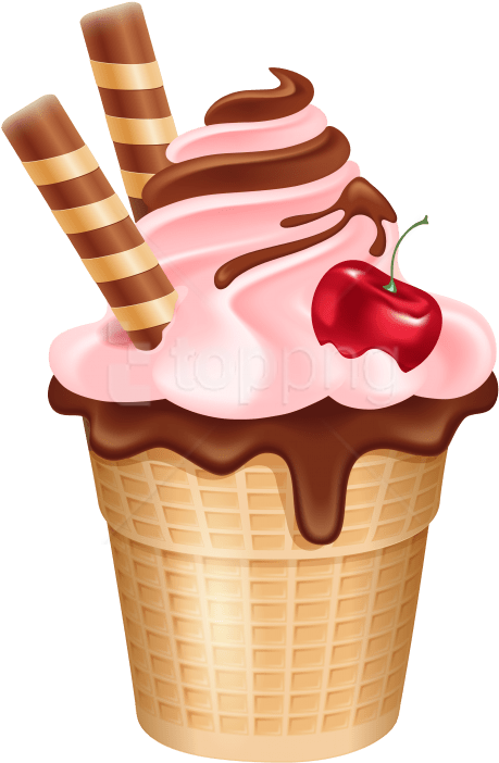 Black And White Download Cake And Ice Cream Clipart - Ice Cream Cup Clipart (398x600), Png Download