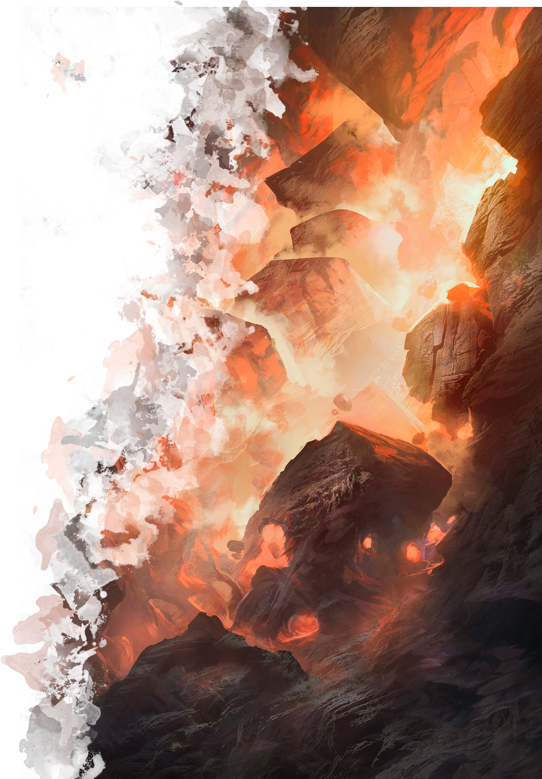 The Plane Of Zendikar Is A Spherical World, Much Like - Mtg Basic Land Mountain (1224x1584), Png Download