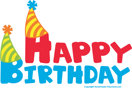 Happy Birthday Hat Clipart Clipartfest - Happy Birthday Clipart Transparent (521x350), Png Download