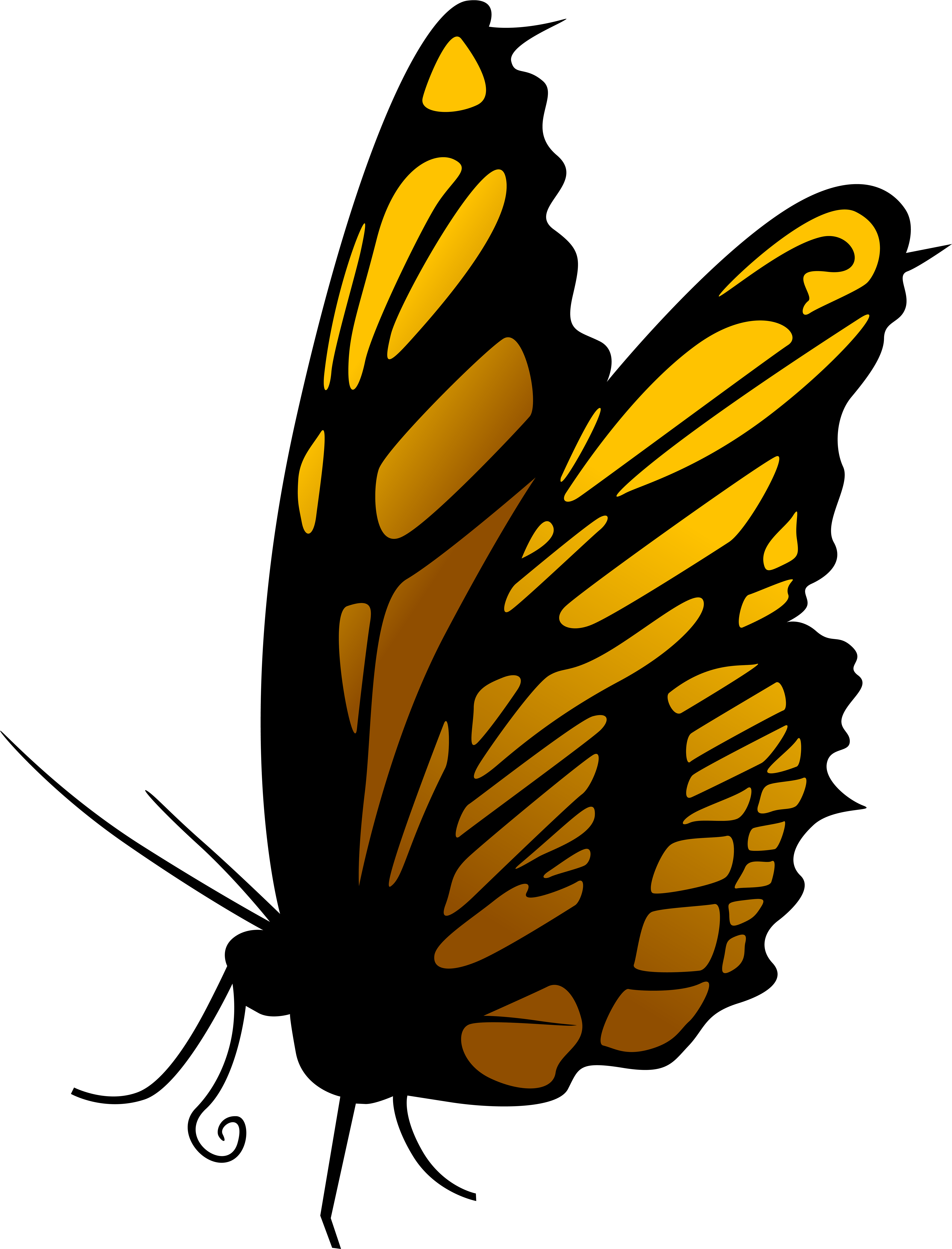 Butterfly Png Clip Art (6100x8000), Png Download