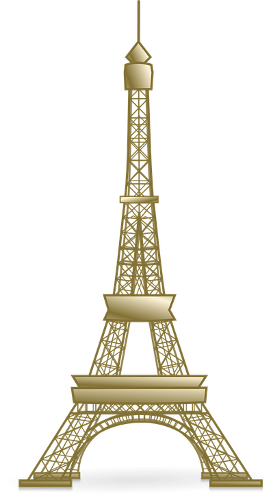 Download - Eiffel Tower Vector Png (396x720), Png Download