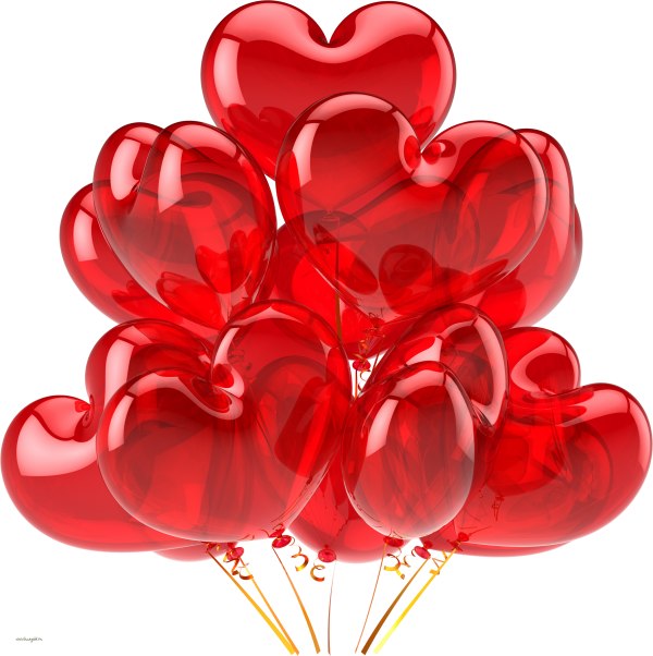 Heart Shape Balloon Png - Balloon Png (600x602), Png Download