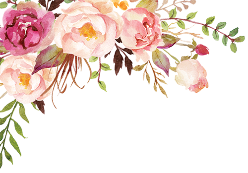 The Gallery For > Watercolor Flower Png Watercolor - Thanks Card (500x349), Png Download
