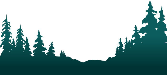 Winter Forest Png Banner Free Library - Mountains And Llakes Vectors (700x317), Png Download