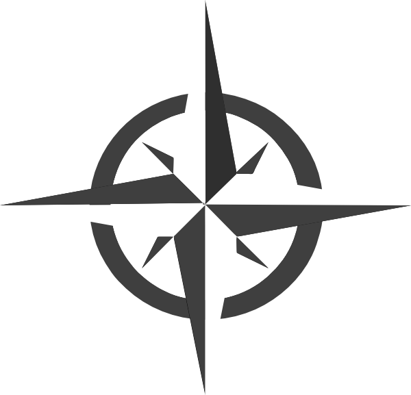 Nautical Star Tattoos Png Transparent Images - Blank Compass Rose (600x577), Png Download