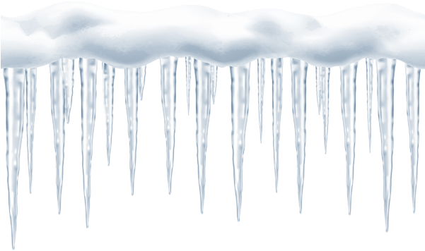 Svg Black And White Library Large Icicles Transparent - Icicles Transparent (600x374), Png Download