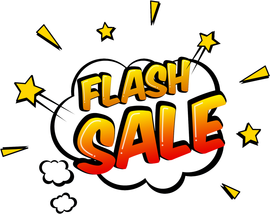 Flash Sale Banners Png - Flash Sale Vector Png (1024x1024), Png Download