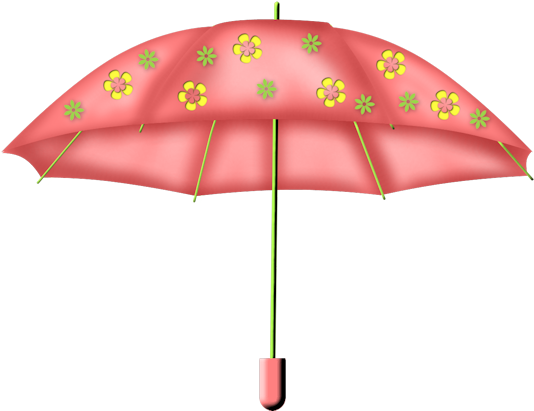 Pink Flower Umbrella Png - Portable Network Graphics (600x600), Png Download