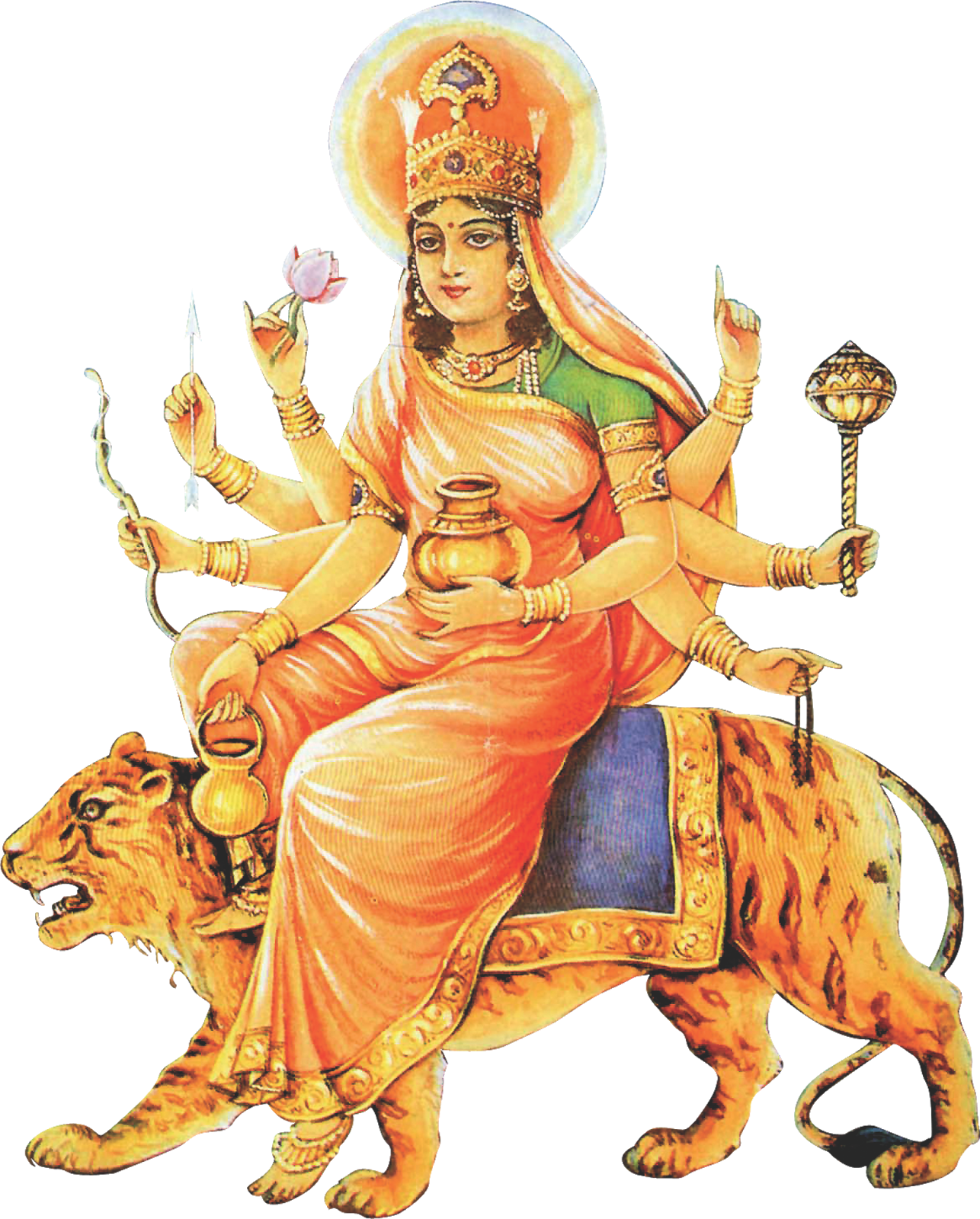 Goddess Navdurga Png Images (1286x1600), Png Download