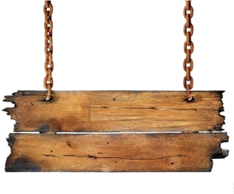 Hanging Wooden Sign Clipart Download - Wooden Sign (466x386), Png Download